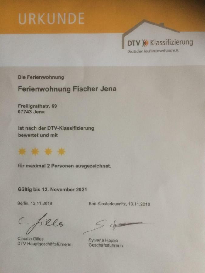 Ferienwohnung Fischer Jena Dış mekan fotoğraf